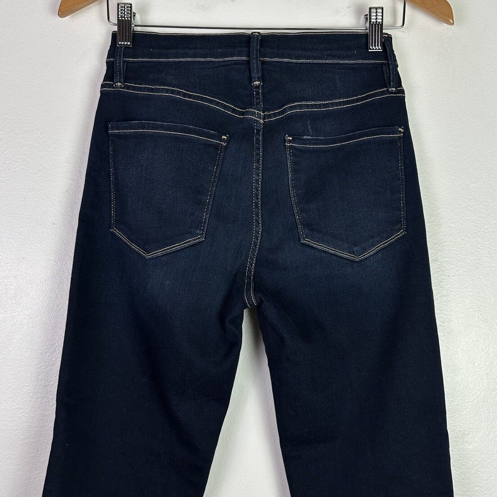 FRAME Le Sylvie Slender High Rise Waist Straight Jeans 25 Cabana LSYCHS230 - Picture 7 of 10